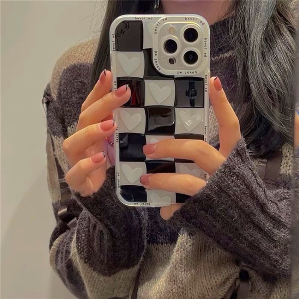 ◼️BRAND NEW◻️ black and white checkered phone case. Perfect for any occasions.